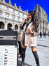 ELYNDI aviator type jacket - cappuccino
